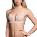 Biustonosz ze skrzydełkami - Bye Bra Seamless U-Style Bra Miseczka A Nude