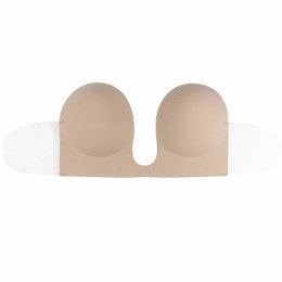 Biustonosz ze skrzydełkami - Bye Bra Seamless U-Style Bra Miseczka C Nude