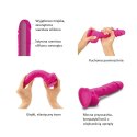 Dildo - Strap-On-Me Sliding Skin Dildo Fuchsia L