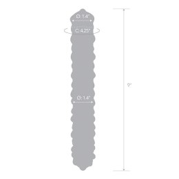 Szklane dildo - Glas Purple Rose Nubby 23 cm