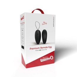 Zdalnie sterowane jajeczko wibrujące - The Screaming O Premium Remote Egg Black