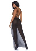 Cage Maxi dress and g-string Black