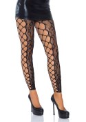 Footless Crotchless Tights Black