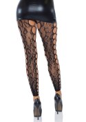 Footless Crotchless Tights Black