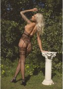 Net halter bodystocking Black