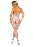 Net halter bodystocking White