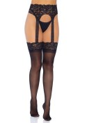 Opaque Garterbelt Stockings Black