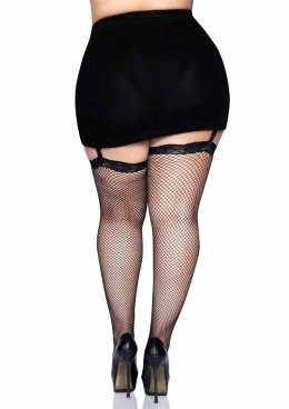 Plus Size Fishnet Stockings Black