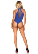 Racer back thong bodysuit Blue