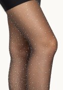 Rhinestone pantyhose Black