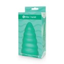 Plug analny wibrujący - B-Vibe Texture Plug Twist Green