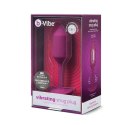 Plug analny wibrujący - B-Vibe Vibrating Snug Plug 2 Rose