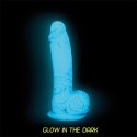 Dildo - Addiction Luke Dong 19 cm Glow in the Dark Blue