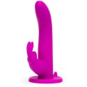 Strap-on z penisem - Happy Rabbit Vibrating Strap-On Harness Set Purple