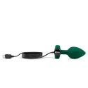 Zdalnie sterowany plug analny - B-Vibe Vibrating Jewel Plug M/L Emerald