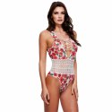 Body - Baci Floral Tie-Up Teddy White S/M