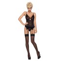 Pończochy - Obsessive S800 Stockings Black L/XL