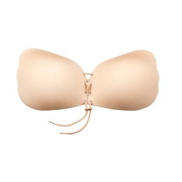 Biustonosz samonośny - Bye Bra Lace-It Bra Miseczka C Nude