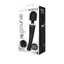 Masażer - Bodywand Curve Rechargeable Wand Massager Black