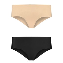 Niewidzialne majtki - Bye Bra Invisible Hipster (Nude & Black 2-Pack) S