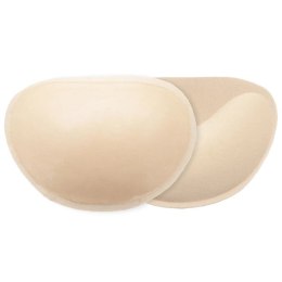 Wkładki przylepne do biustonosza - Bye Bra Adhesive Half Push-Up Pads Nude