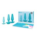 Zestaw do treningu analnego - B-Vibe Anal Training & Education Set Blue