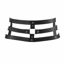 Pas skórzany - Bijoux Indiscrets Maze Wide Belt Black