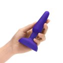 Zdalnie sterowany plug analny - B-Vibe Trio Plug Purple