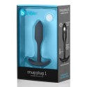 Plug analny - B-Vibe Snug Plug 1 Black