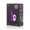 Zdalnie sterowany plug analny - B-Vibe Novice Plug Fuchsia