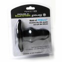 Plug analny podwójny tunel - Perfect Fit Double Tunnel Plug Medium Black Czarny Średni