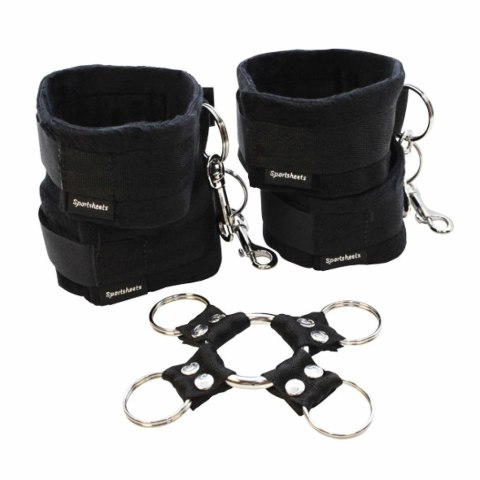 Uprząż do kołyski - Sportsheets Hog Tie & Cuff Set