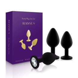 Zestaw plugów analnych - Rianne S Booty Plug Set 3x Black