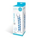 Szklane dildo - Glas Blue Spiral