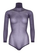 Lurex bodysuit w. snapcrotch Silver