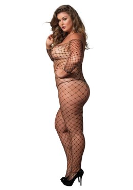 Off The Shoulder Bodystocking Black