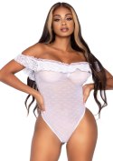 Off the shoulder teddy White