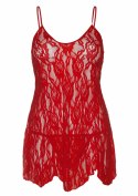 Rose Lace Flair Chemise Red