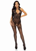 Seamless Fishnet Bodystocking Black