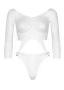 Top Bodysuit With Thong Back White