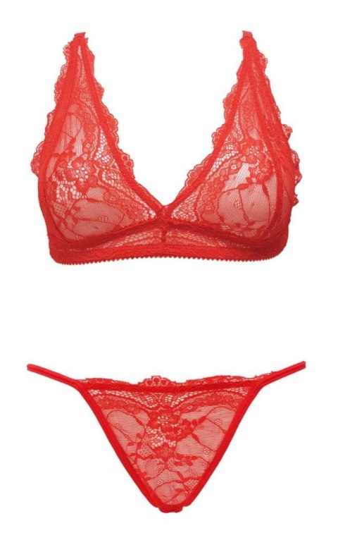 Ouno-Sexy Lingerie Set 2 parts-L/XL-Red