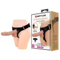 PRETTY LOVE - HARNESS BRIEFS Jerry Universal Strap-On Harness 7,6'' Dildo Flesh