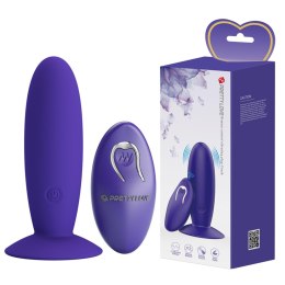 PRETTY LOVE - Remotr control vibrating plug - Youth, Wireless remote control 12 vibration functions Suction base