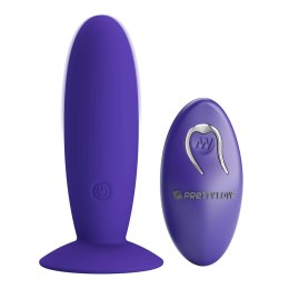 PRETTY LOVE - Remotr control vibrating plug - Youth, Wireless remote control 12 vibration functions Suction base