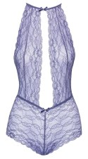 Kissable - Seksowne Body W Stylu Figi Z Delikatnej Koronki Fioletowe S/M