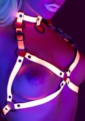 Open Cup Bra Harness Pink
