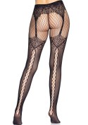 Fishnet Tights With Backseam Black