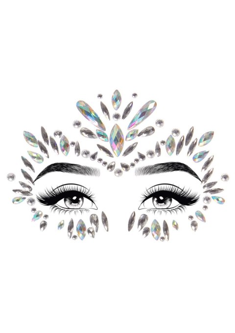 Iris face jewels sticker Transparent