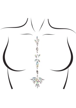 Jade body jewels sticker Transparent