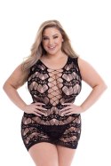 BACI CORSET FRONT LACE MINI DRESS BLACK, QUEEN